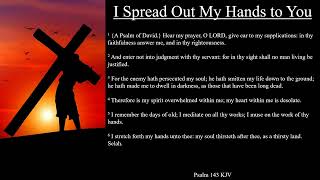 Psalm 143 KJV  I Spread Out My Hands to You [upl. by Yuu202]