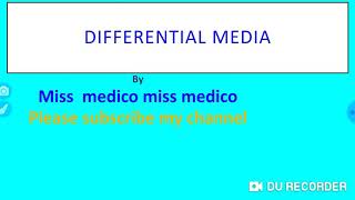 Differential media with mnemonic [upl. by Moreen917]