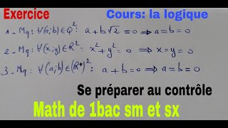 la logiqueraisonnement par absurdemath de 1bac sm et sx [upl. by Williamson348]