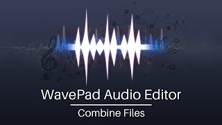 How to Combine Audio Files  WavePad Audio Editor Tutorial [upl. by Winterbottom]