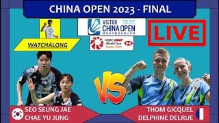 SEO SJCHAE YJ 🇰🇷 vs GICQUELDELRUE 🇫🇷 LIVE China Open 23 中国公开赛 FINAL  Darence Chan Watchalong [upl. by Cathy633]