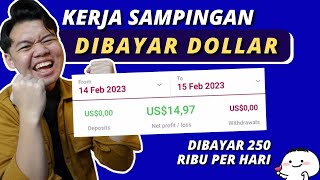 KERJA ONLINE DIBAYAR DOLLAR 2023 250 RIBU PER HARI  CARA TRADING TERMUDAH UNTUK PEMULA [upl. by Soane]