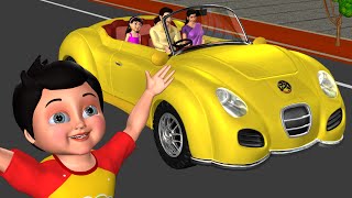 Driving in My Car Song  We Are Going in Our Car  3D Nursery Rhymes amp Songs for Children [upl. by Leith171]