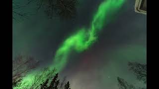 Aurora timelapse in Fairbanks Alaska [upl. by Vasiliki]