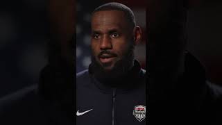 LeBron James on why he wanted to play for Team USA in Paris Olympics shorts [upl. by Ylle]