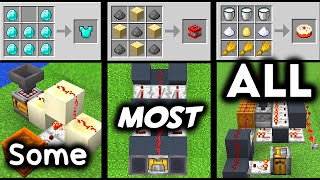 3 Easy Auto Crafters to make EVERY Minecraft item [upl. by Farleigh]