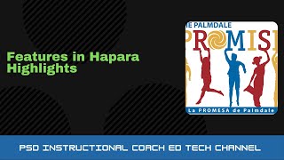 Features in Hapara Highlights [upl. by Aerdua]