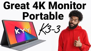 KYY K33 4K 2160p 156quot Portable Monitor Review [upl. by Akenna]