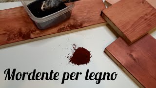 Dipingere il legno con il mordente [upl. by Yleak]