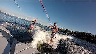 GoPro WAKESURFING 2013 Malibu Wakesetter MICHIGAN [upl. by Aznofla]