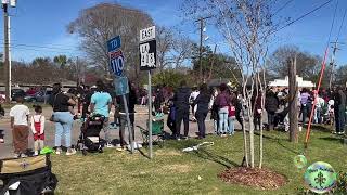 Broadmoor High School  quotKrewe of Oshunquot Mardi Gras Parade 2023  Baton Rouge Louisiana [upl. by Natka]