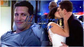 151 Reasons to ship Jake Peralta and Amy Santiago  Peraltiago [upl. by Betty71]