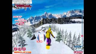 MiniclipGames Freestyle Snowboarding Gameplay [upl. by Haim]