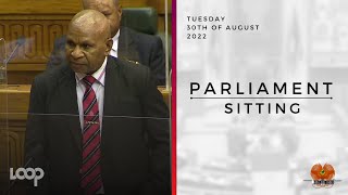 Parliament Sitting  Tuesday 30th of August 2022 [upl. by Geesey]