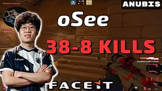 CSGO POV oSee 388 Anubis 𝙒𝙞𝙣 164  Faceit 18022023 [upl. by Erastes998]