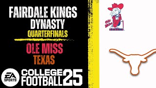 FAIRDALE KINGS OLE MISS vs Texas LIVE STREAM [upl. by Eniamej]