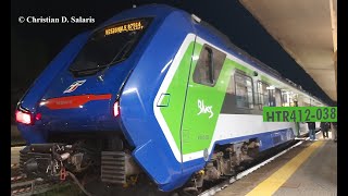 Trenitalia  HTR412038 in arrivo ad OzieriChilivani [upl. by Annehsat791]