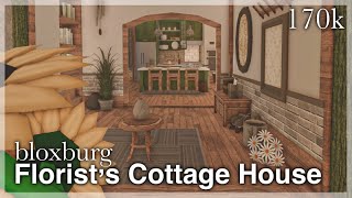 Bloxburg  Florists Cottage House Speedbuild interior  full tour [upl. by Urdna]