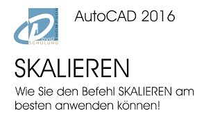 AutoCAD 2016 Tutorial  Skalieren [upl. by Reklaw]