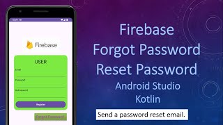 Firebase Reset Password Forget Password  Android Studio  Kotlin [upl. by Hgielram470]