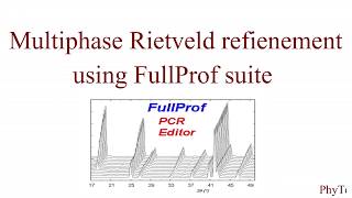 Multiphase rietveld refinement with FullProf suite  a step by step tutorial [upl. by Laban]