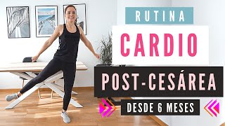 Ejercicios POST CESÁREA CARDIO 🙋‍♀️☑️ 6 MESES ¡Recupera la figura tras el embarazo [upl. by Fabien]