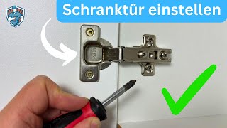 Schranktür einstellen einfache Anleitung  Schritt für Schritt   ✅ [upl. by Alrick114]