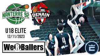 Nanterre vs Denain Voltaire U18 12112023 Highlights by We R Ballers [upl. by Asiat450]