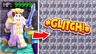 USING THIS INSANE GLITCH TO GET RICH OP  Minecraft Skyblock  EnchantedMC [upl. by Pontius]