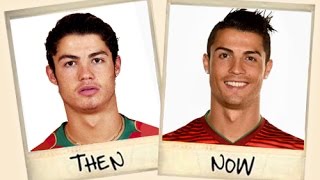 Famous Football Stars  Then and Now [upl. by Earla298]