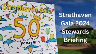 Strathaven Gala 2024  Parade Stewards Briefing [upl. by Mendive]