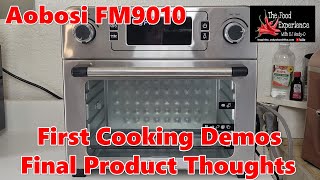 Aobosi FM9010 Air Fryer Oven Cooking Demos amp Final Thoughts wPros amp Cons [upl. by Neeven243]