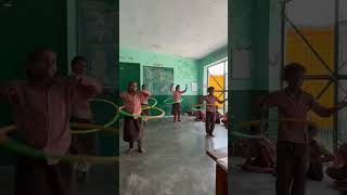 Hoola hoop dance by students of PV gevra basiceducation hoolahooping merajootahaijapani dance [upl. by Dolhenty]