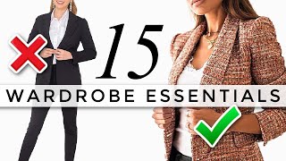 15 Wardrobe Essentials You Actually NEED [upl. by Miett]