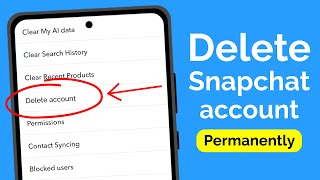 How to Delete Snapchat Account Permanently [upl. by Eidnarb172]