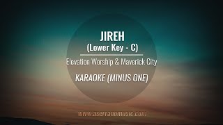 Jireh  Karaoke Minus One Lower Key  C [upl. by Fiedling]