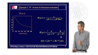 Transformada de Fourier de Tiempo continuo TRANSFORMADA INVERSA  1851  UPV [upl. by Gerdy662]