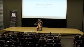 Prélude de la 1ère suite pour violoncelle de Bach par Martin Tammik diplômé du Bachelor de lILERI [upl. by Whittaker]