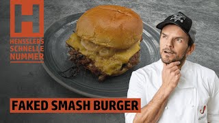 Schnelles Faked Smash Burger Rezept von Steffen Henssler [upl. by Akym]