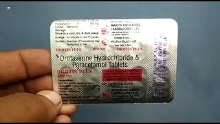 Drotin Plus Tablet  Drotaverine Hydrochloride amp Paracetamol Tablets  Drotin Plus Tablet Uses Dose [upl. by Ellevehc]