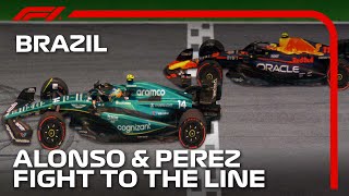 Alonso And Perezs Incredible Photo Finish  2023 Sao Paulo Grand Prix [upl. by Portie]