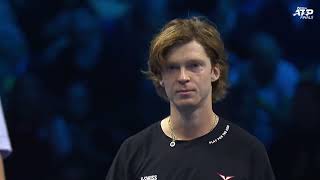 2024 Nitto ATP Finals Andrey Rublev vs Alexander Zverev Highlights [upl. by Oiratnom]