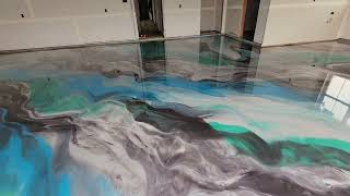 quotMesmerizing Metallic Epoxy Unveiling Stunning Floor Transformationsquot [upl. by Llertnor]