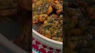 Air fryer Spinach fritters  Palak pakora Healthy alternative for Deep fried [upl. by Lindly]