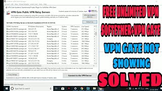 How to InstallUSE Softether and VPN gate  Softether vpn gate not showing Solved [upl. by Lucilia]