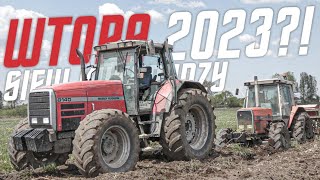 🔥Ciężka Uprawa i Siewy 2023 na Torfach🔥Wielka Wtopa🔥2X Massey Ferguson 3690 amp 8140 ☆ GR MAKOWSKI☆ [upl. by Noxid889]