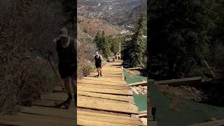 Manitou Incline hike in Colorado USA hiking cruisingwithkate travel [upl. by Enifesoj]