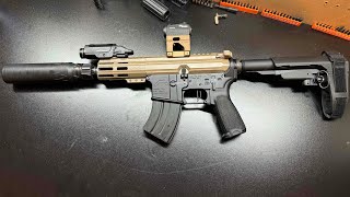 Suppressing A Micro AR Pistol What to expect ABC Rifle company 762x39 [upl. by Hess]