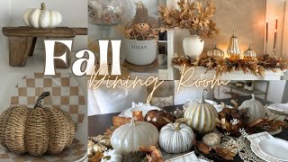 Fall Dining Room Decorate with me Elegant Dining Room decorating for Fall 2024 Fall Designer Look [upl. by Cherri]