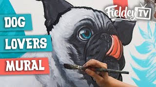 A street art mural for dog lovers in Bogotá Colombia [upl. by Bradford]